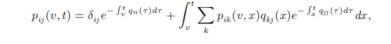 Show that the integral (convolution) form of the Kolmogorov forward equation is given by where dij...-1