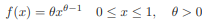 Given the density function (a) What distribution has this density function? Be sure to specify the...-1