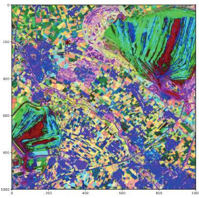 Demonstrate that the definition FIGURE 1.8 RGB composite of the first three principal components of...-2