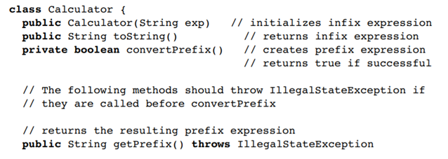 In the chapter, we examined one strategy to evaluate an infix expression—first convert the infix...-5