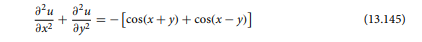 Consider the problem associated with the Poisson equation in the domain D = [-p, p] × [-p/2, p/2],...-1