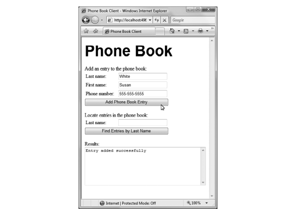 Create a REST-based web service that stores phone-book entries in a database (PhoneBook.mdf, which...