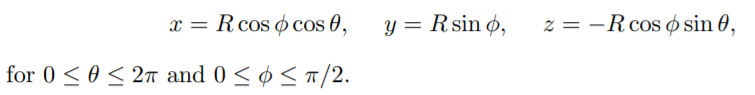 Run hemisphere.cpp from Chapter 2, which draws a triangulated hemisphere. Figure 10.30 is a...-1