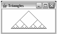 The program Ornament (JM\Ch04\Exercises\Ornament.java) displays an ornament made of nested right...-1