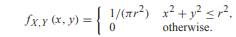 Over the circle X 2 + Y 2 = r 2 , random variables X and Y have the uniform PDF (a) What is f Y |X...