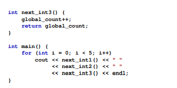 Consider the following C++ code: (a) What does the program print? (b) Which of the functions...-2