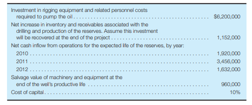 A task force of capital budgeting analysts at Seger Ltd. collected the following data concerning the...