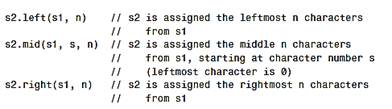 Operators in some computer languages, such as Visual Basic, allow you to select parts of an existing...