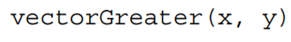 Write a function that generates a Boolean vector whose corresponding elements indicate whether or...-1