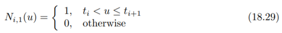 Verify that the graphs of the first-order B-splines over are correctly depicted in the top row of...-5