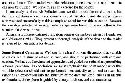 As we have seen in Section 11.14, the three no collinear subsets of predictor variables below have...-11