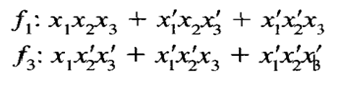 The accompanying figure shows an unprogrammed PLA for three inputs, x l , x 2 , and x 3 . Program...-1