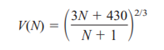 DEPRECIATION The value V (in thousands of dollars) of an industrial machine is modeled by where N is...-1