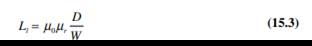 Using Eq. (15.3), calculate the parasitic inductance of a 23 cm PCB trace having a width of 12 mils,...-2