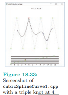 Continuing with cubicSplineCurve1.cpp with control points as in the preceding experiment, press...-6