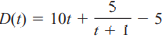 VELOCITY An object moves along a straight line so that after t minutes, its distance from its...