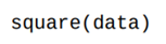 Write a function that takes a list of numbers named data and squares each number in data in place....