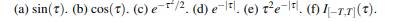 For each of the following functions, determine whether or not it is a valid correlation function....