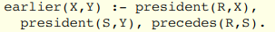 After the rule is added to the Prolog program of Figure 10.10, what is the result of each of the...-1