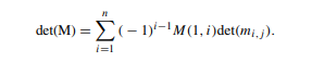 Cramer’s rule is a method of computing the determinant of a matrix. Consider an n × n square matrix...