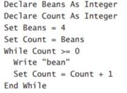 Write a program (using pseudocode) that contains the statement For (Count = 1; Count and that would...-2