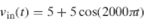 Consider the first-order high pass filter shown in Figure P6.65. The input signal is given by Find...-1