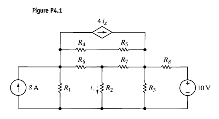 For The Circuit Shown In Fig. P4.1, State The Numerical Value Of The ...