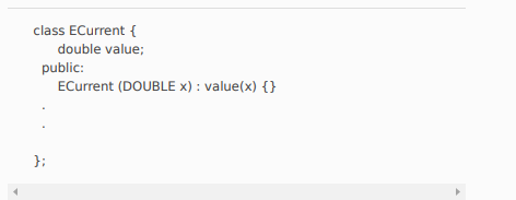 Suppose that each of the four classes has a constructor that takes a floating-point parameter, like...