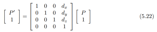 Use Equation (5.22) to prove that the composition of translations is a translation and that the...-1