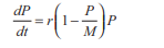 Using calculus, solve the following: a. The differential equation (1), where the carrying capacity,...