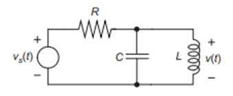 Find the differential equation that relates the voltage v(t) to the voltage v s (t) of the circuit...