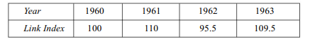 What is the chain base method of construction of index numbers and how does it differ from the fixed...