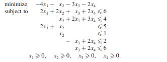 Use the Dantzig–Wolfe decomposition method to solve