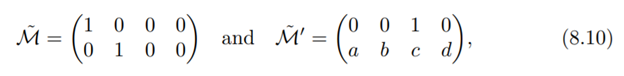 Show that the projection matrices associated with two affine cameras can always be reduced to the...