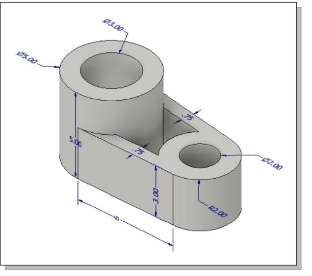 Idler Mount (Dimensions are in inches. Center to center distance: 6.0)