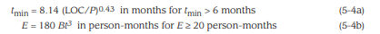 se the software equation to estimate the home security system software. Assume that Equations (5-4)...