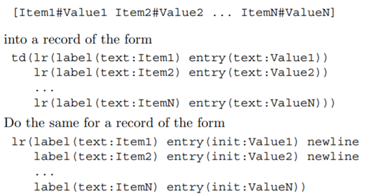 Dynamic generation of a user interface. Functional programming is well adapted to transform one data...-1