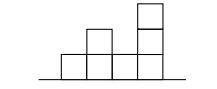 Consider a two-dimensional “castle wall” constructed from N squares as shown in Figure 3.8. The base...