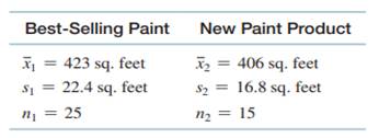 A major paint manufacturer came out with a new paint product designed to be used in areas that are...