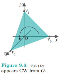 If a triangle is specified by where the vertices are as below, in each case determine which side of...-5