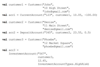 The aim of this exercise is to create a data class to represent a Customer for our fintech system....-2