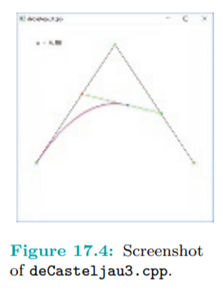 Write an equation analogous to (17.2) if the ambient space is . Run deCasteljau3.cpp, which shows an...-6