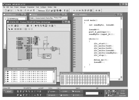 List the sequence of I 2 C statements to write the data byte 0xAA to address 0x 01FF in the serial...