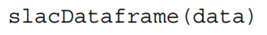 Rewrite function that creates and returns a pandas data frame from the slac data from the last...