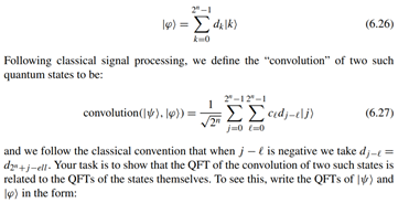 Prove the convolution property of the n-qubit quantum Fourier transform, QFT2n . In classical...-2