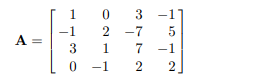 Find a QR decomposition of the matrix