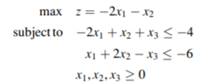 Determine the dual of the given minimization problem: Determine the dual of the given minimization...-4