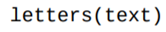 Write a function that prints the characters of the string text, one per line. For example...-1