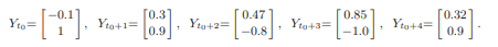 We consider the state-space model given by: where the covariance matrices of the white noises {Vt}t...-4