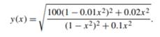 Consider the following function: Generate a 2 × 2 subplot of y(x) for 0 = x = 100 using plot,...